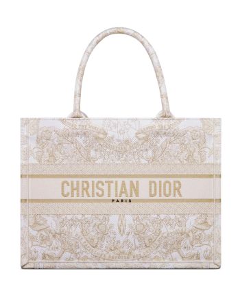 Christian Dior Medium Dior Book Tote Golden