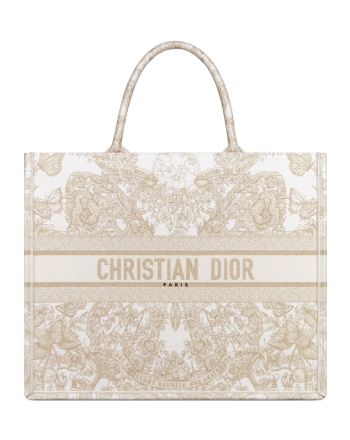 Christian Dior Large Dior Book Tote Golden