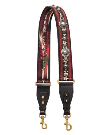 Christian Dior Bohemian-inspired Shoulder Strap In Canvas