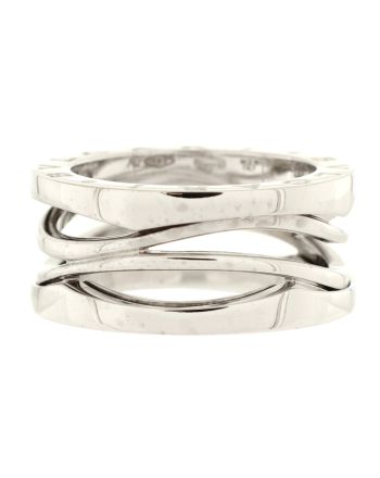 B.Zero1 Design Legend Zaha Hadid Three Band Ring 18K White Gold